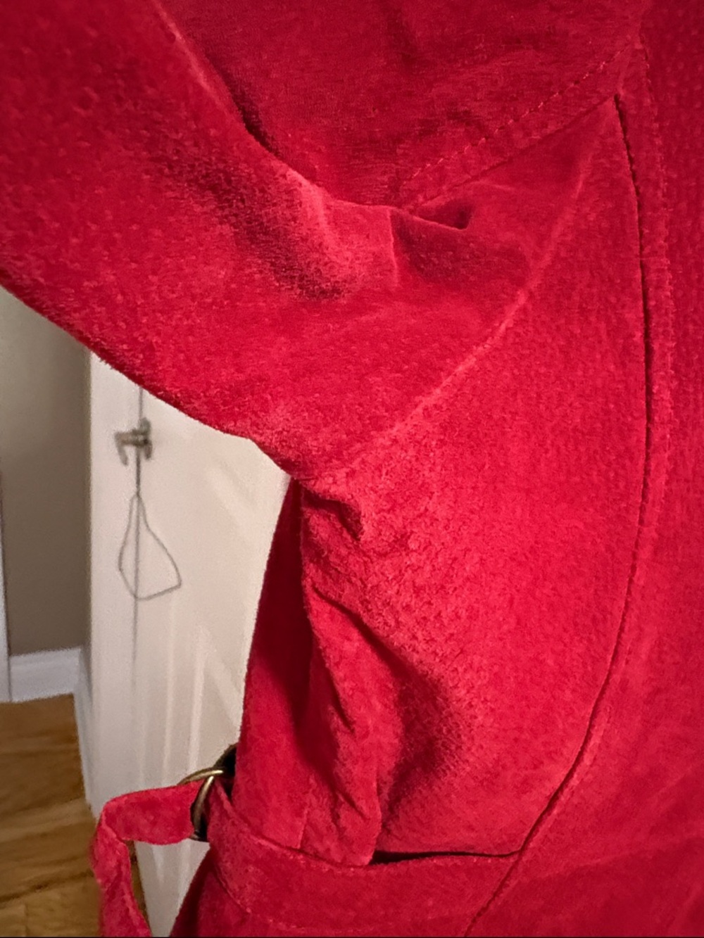 Relativity Red Suede Zip-Front Jacket - Picture 14 of 16